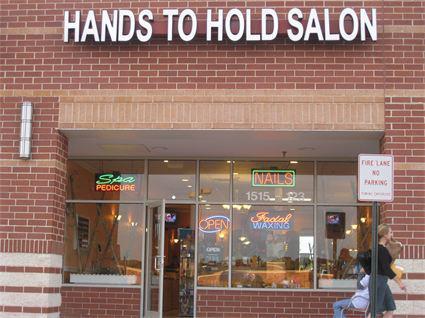 Hands to Hold Nail and Spa